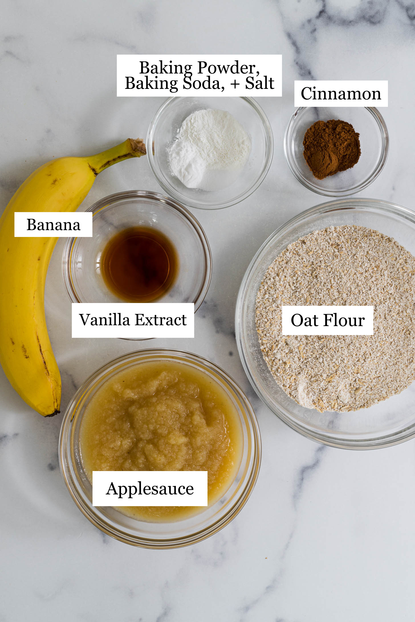 Banana Applesauce Muffin Ingredients