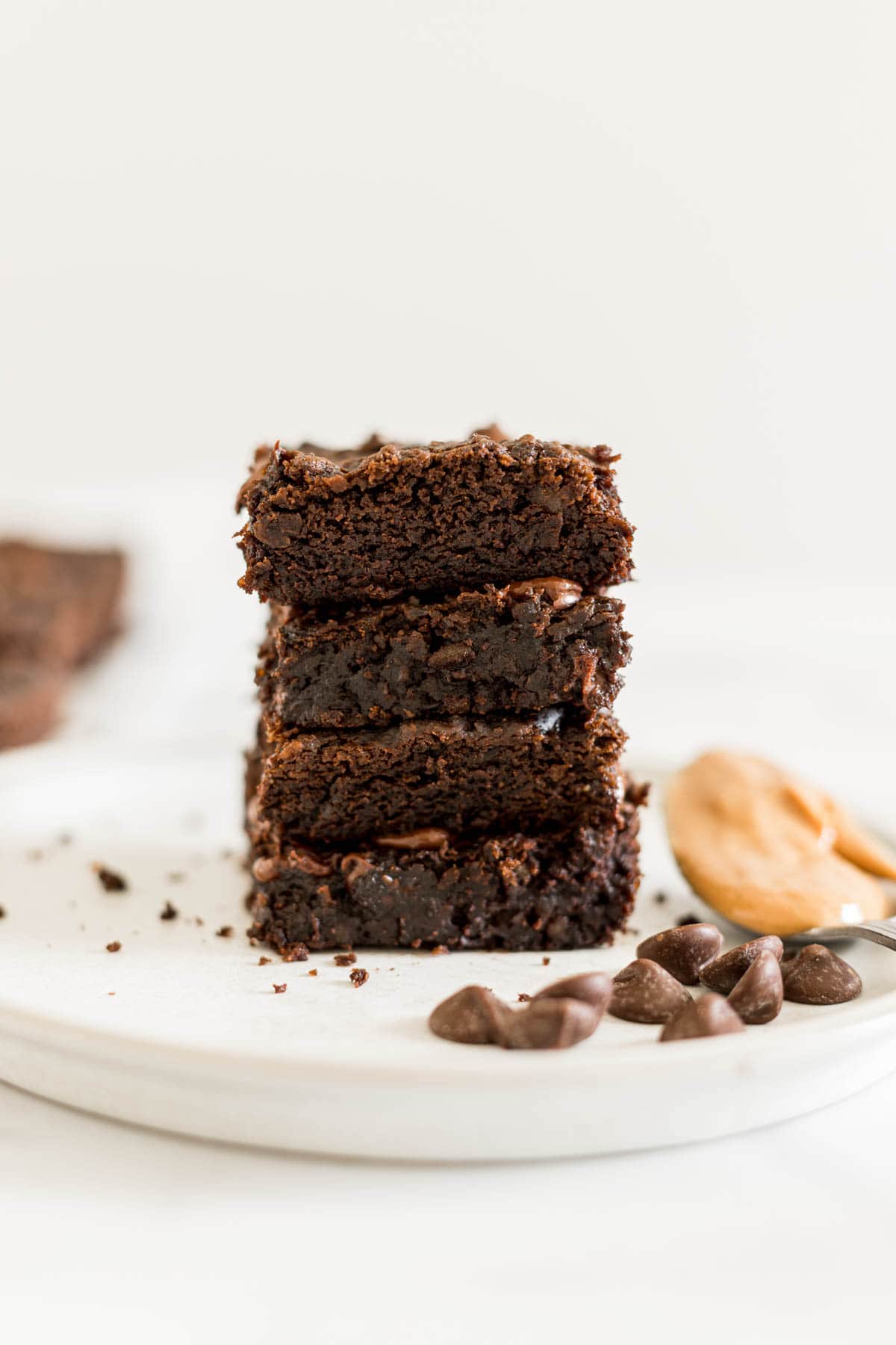 Flourless Peanut Butter Chickpea Brownies (Vegan + Gluten-Free ...