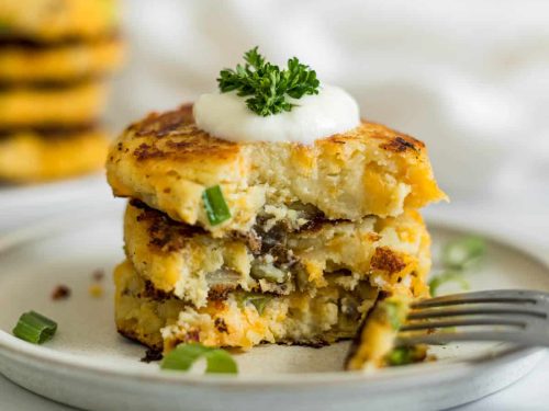 Coconut Mint Potato Patties with Only 4 Ingredients - Kind Earth