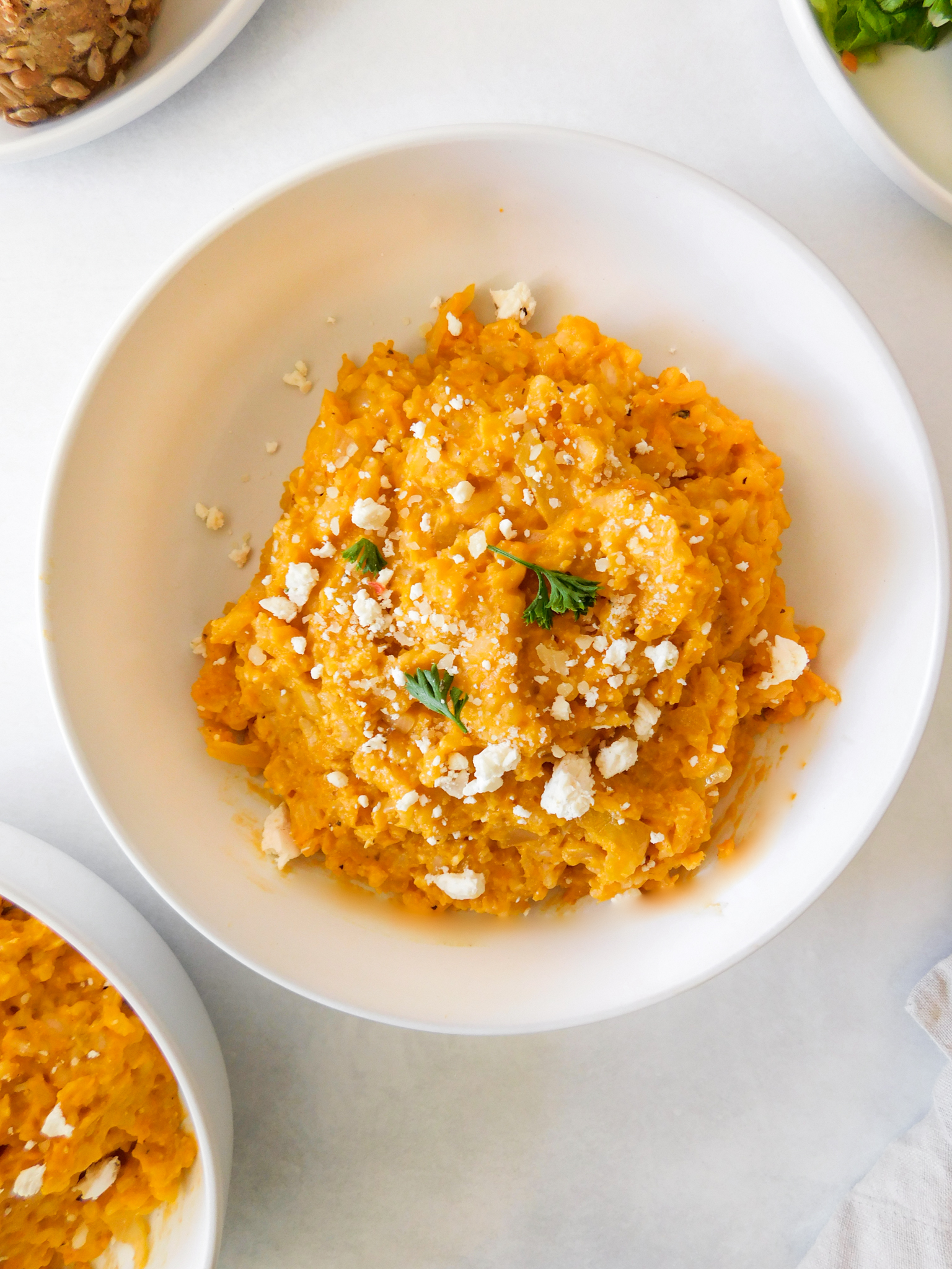 2 tablespoons minced onion  Butternut squash risotto, Squash risotto, Minced  onion