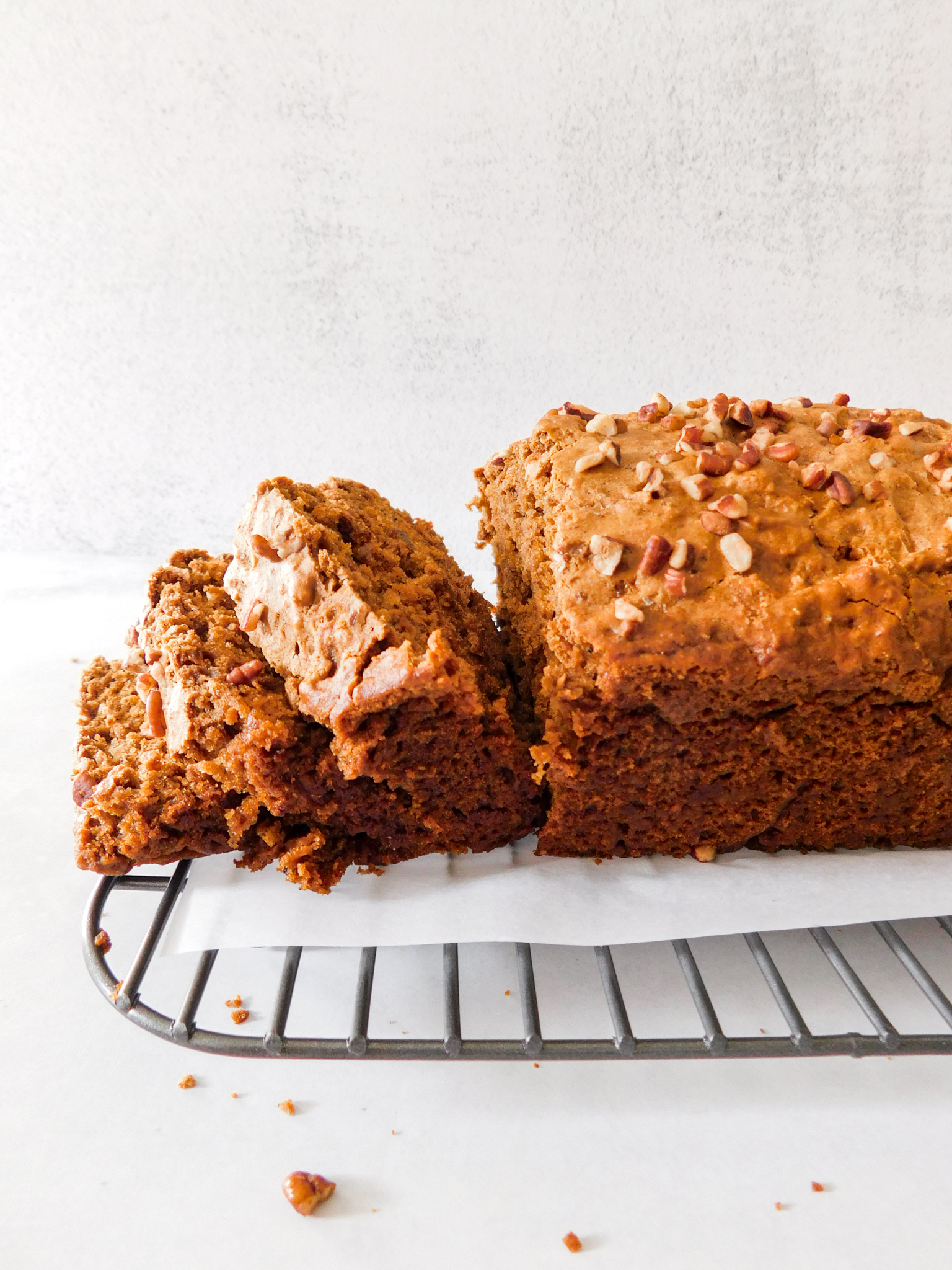 Vegan Gingerbread Loaf With Chopped Pecans Supermom Eats