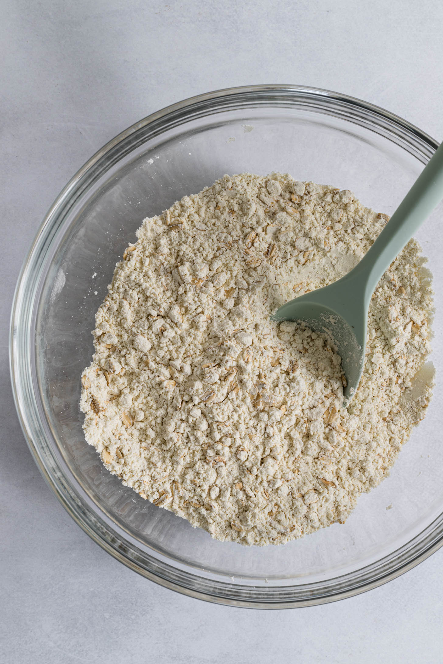 Gluten-free flour in a mixing bowl.