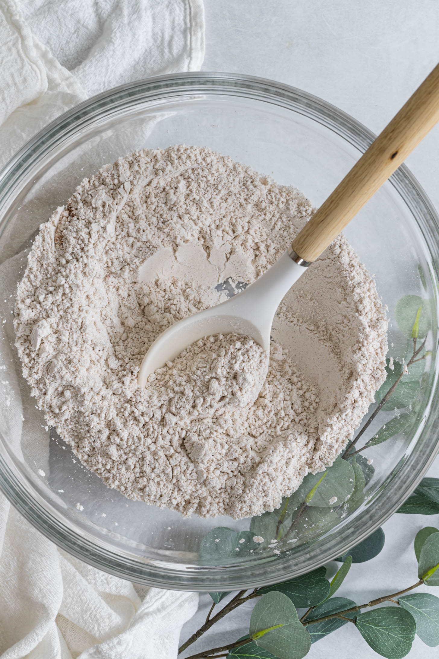 Dry ingredients in a bowl.