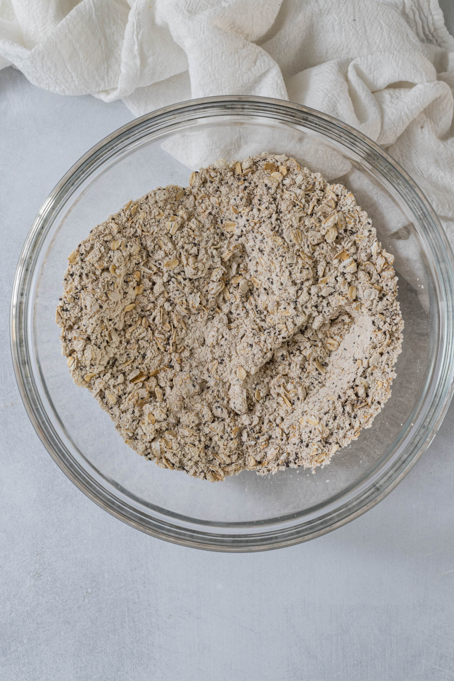 Dry ingredients in a bowl.